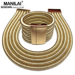 MANILAI Hot Boho Collar Necklace Jewelry Sets