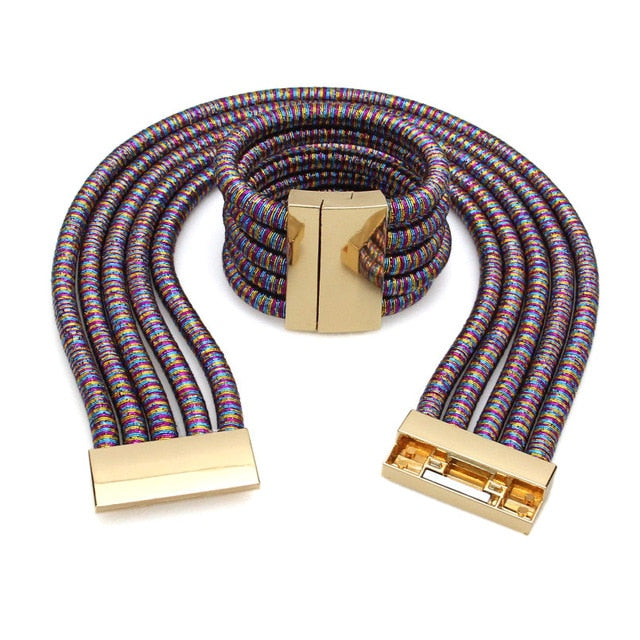 MANILAI Hot Boho Collar Necklace Jewelry Sets