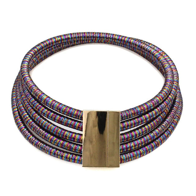 MANILAI Hot Boho Collar Necklace Jewelry Sets