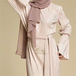 Muslim Wrinkled Pencil  Maxi Dress