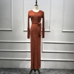 Muslim Wrinkled Pencil  Maxi Dress