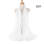 Women plain bubble chiffon scarf hijab