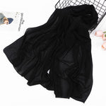 Women plain bubble chiffon scarf hijab