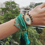 Go2boho MIYUKI Bracelet Evil Eye Bracelet (set only)