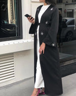 Muslim Diamonds Beading Cardigan