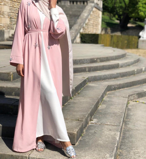 Muslim Diamonds Beading Cardigan