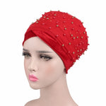 Luxury scarf/Turban Hats Velvet Gold with beads