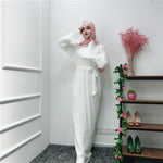 Muslim Wrinkled Pencil  Maxi Dress